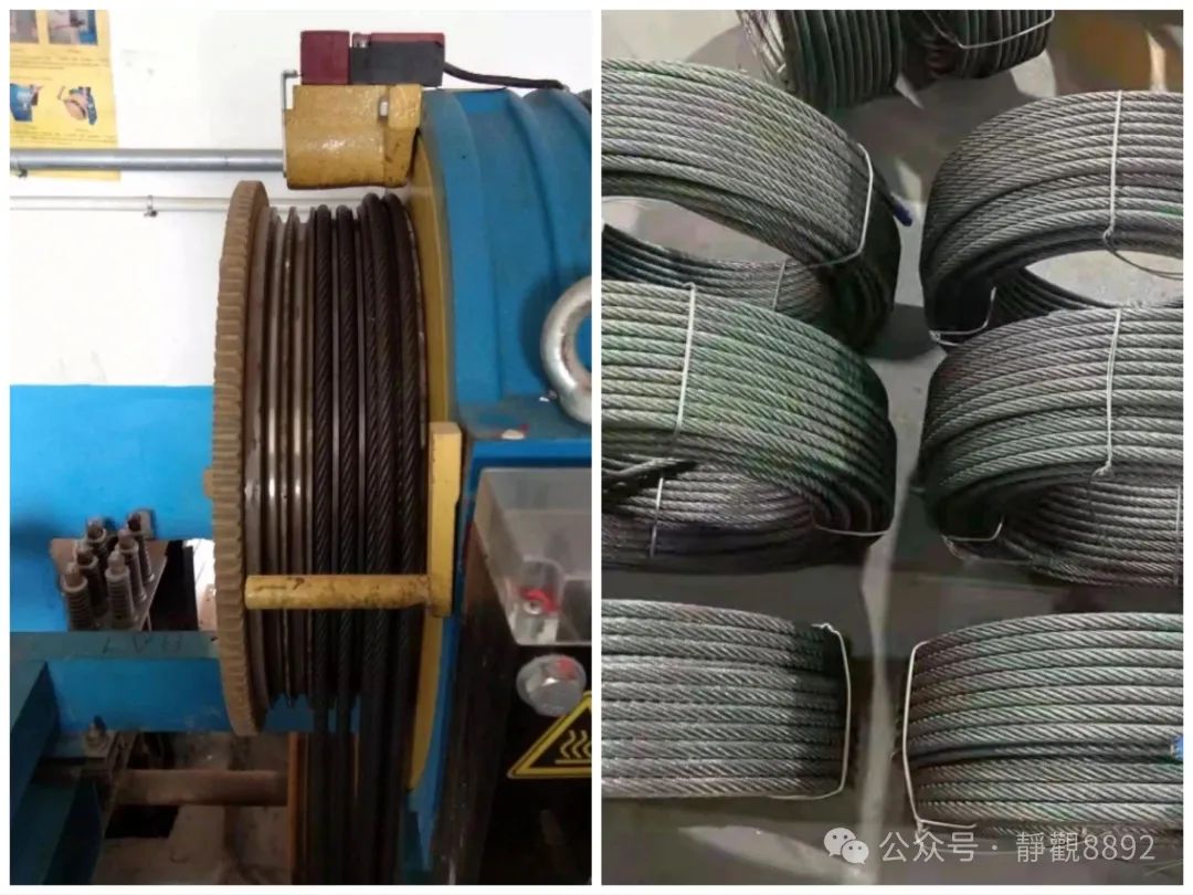 电梯钢丝绳保养检查_钢丝绳断丝磨损更换标准_江苏升降货梯如何缠绕新绳